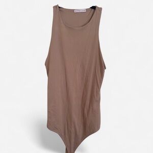 Women's Tan Sleeveless Top